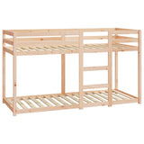 ZNTS Bunk Bed without Mattress 75x190 cm Small Single Solid Wood Pine 821659