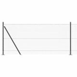 Welded Wire Fence with Concrete Base 100 x 1 m 3353729