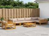 Sofa Set 7 pcs Natural Solid Acacia Wood 3417243