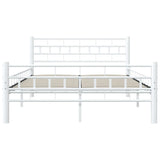 ZNTS 285297 Bed Frame White Metal 120x200 cm