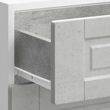 Kitchen Base Cabinet Porto Concrete Grey Engineered Wood 854263