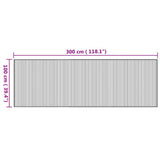 Rug Rectangular Natural 100x300 cm Bamboo 376949