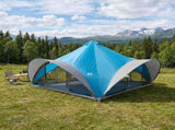 Tipi Tent with Roof Blue 18-Person Polyester and Steel 42028620