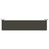 2-Piece Bench Cushions SOEST 2 pcs 100% Polyester Anthracite 950027