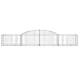 Arched Gabion Baskets 30 pcs 300x50x40/60 cm Galvanised Iron 3146663