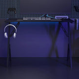 Gaming Desk with Y Shape Legs Black 110x60x75 cm 325406