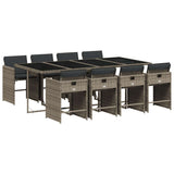 Garden Dining Set Grey, Dark grey, Black 3211100