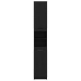 Bathroom Cabinet Black oak 32 x 34 x 188.5 cm Engineered Wood 862097