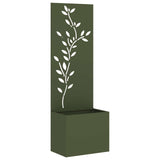 Garden Privacy Screen Olive green 50 x 150 cm Cold-rolled steel 876479