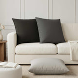 Cushion with Pillow HEERLEN 2 pcs Black Polyester 928255