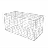 Gabion Basket Galvanised Steel 100x50x50 cm 142549