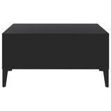 Coffee Table Black Engineered wood, metal 60 cm x 60 cm x 30 cm 805987