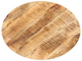Bistro Table Round 80x75 cm Rough Mango Wood 320269