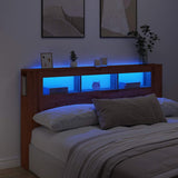 LED Headboard Artisan Oak 180x18.5x103.5 cm Engineered Wood 857691