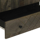 Highboard Black 60x33x100 cm Solid Wood Mango 4017714
