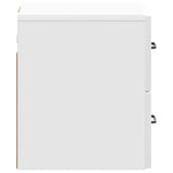 Wall-Mounted Bedside Cabinet High Gloss White 34.5 x 33 x 40 cm 898983