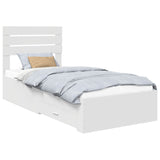 Bed Frame with Drawer with Headboard Manual Engineered Wood 3411683
