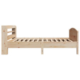 Bed Frame without Mattress 100x200 cm Solid Wood Pine 3306981