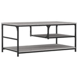 Coffee Table Grey Sonoma 90x49x40 cm Engineered Wood 835312