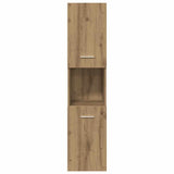 Bathroom Hanging Cabinet Artisian Oak 30x30x130 cm Engineered Wood 856222