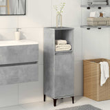 Bathroom Cabinet Concrete Grey 30x30x100 cm Engineered Wood 857110