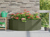 Planter Olive Green 120 x 60 x 50 cm Steel 883706