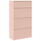 Storage Cabinet 2 pcs Pink 90 x 40 x 160 cm Steel Lockable 3438712