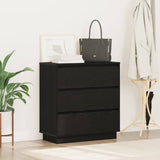 Bedside Cabinet Black Oak 71 x 34.5 x 75 cm Engineered wood 869635
