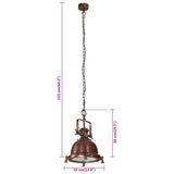 Pendant Lighting 35x35x153 cm Aluminium 357845