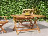 Folding Garden Table 90x90x75 cm Solid Wood Acacia 319671