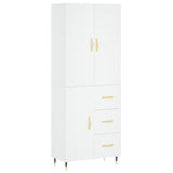 Highboard White 69.5x34x180 cm Engineered Wood 3195883