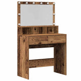 Dressing Table Old Wood 80 x 41 x 134.5 cm Engineered Wood 871537