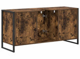 Bathroom Cabinet Smoke Oak 90 x 30 x 60 cm Engineered Wood 886482