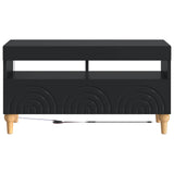 LED TV Cabinet Black Engineered Wood 896336
