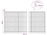 Gabion with 3.5 mm Wire and 10x10 cm Mesh 800x30x200 cm 3463258