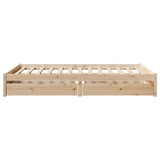 Bed Frame without Mattress 120x190 cm Small Double Solid Wood Pine 3301650