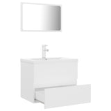 ZNTS Bathroom Furniture Set White Engineered Wood 3071675