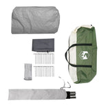 Tunnel Tent 6-Person Green and White 700 x 590 x 215 cm 42004047
