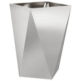 Planter Silver 50 x 50 x 75 cm Stainless Steel 883802