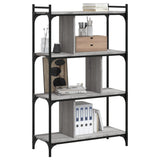 Bookcase 4-Tier Grey Sonoma 76x32x123 cm Engineered Wood 833938