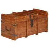 Treasure Chest Set 2 Pieces Solid Acacia Wood Honey Finish 245656