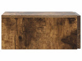 Wall-Mounted Bedside Cabinet 2 pcs Smoked Oak 33 x 34.5 x 20 cm 898436