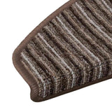 Self-adhesive Stair Mats 15 pcs Brown 65 x 21 x 4 cm 42011445