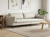 3-Seater Sofa Cream 222 x 81 x 89 cm Velvet 42048650