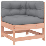 Corner Sofa with Cushions Solid Wood Douglas 825546