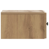 Wall-Mounted Bedside Cabinet 2 pcs Artisan Oak Engineered Wood 897934
