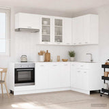 Kitchen Unit LYON 8 pcs White Engineered Wood 3438507
