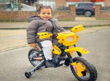 Electric Motorcycle for Kids Ride on Toys-Yellow T3398P347625