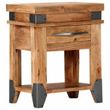 Bedside Cabinet Natural Wood Solid Acacia wood 40 x 30 x 51 cm 282749