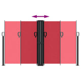 Retractable Side Awning Red 140x1000 cm 4004717